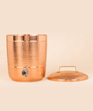 Hammered Copper Water Storage Pot