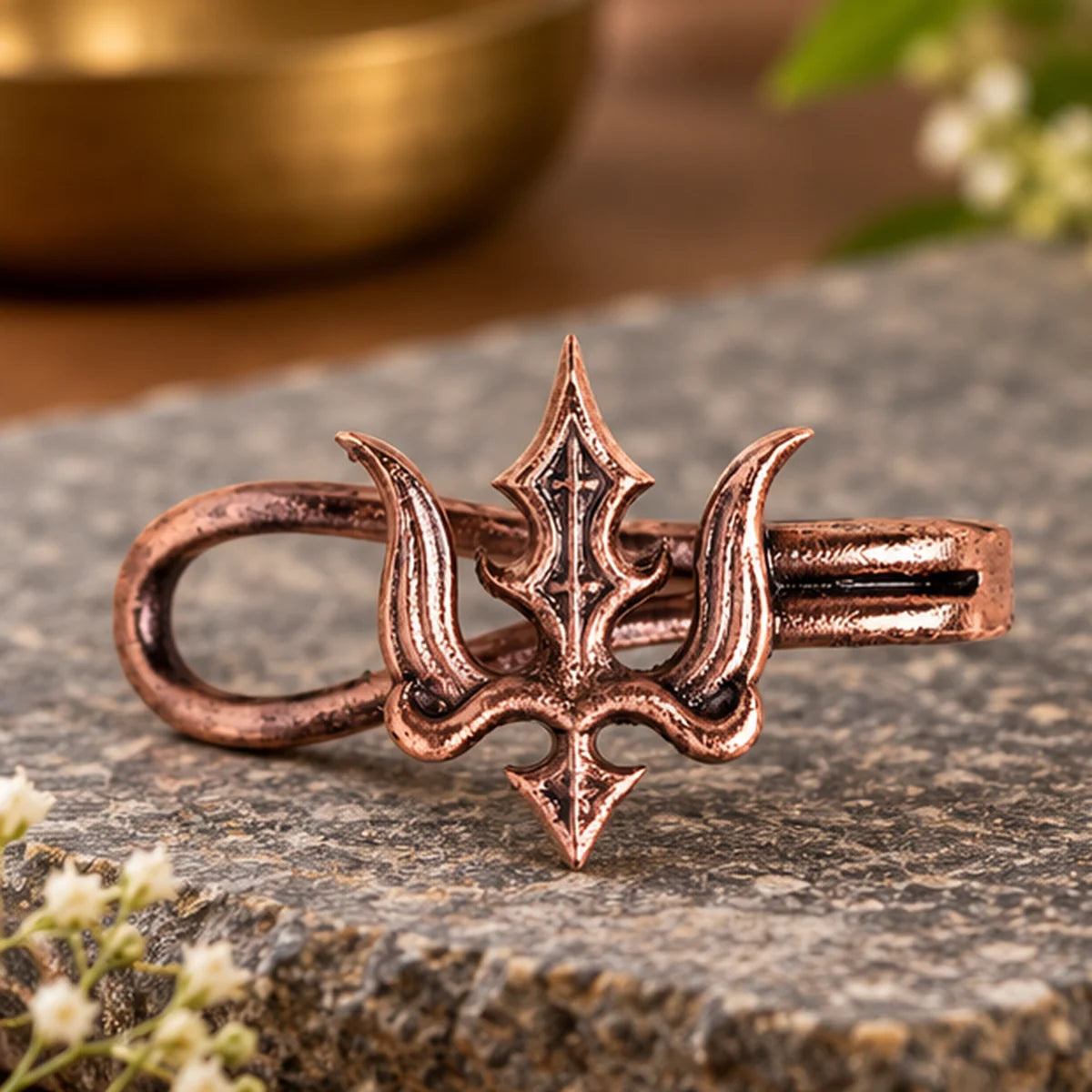 Unisex Trishul Ear Cuff - Copper