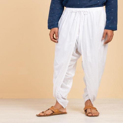 Dhoti Pant White Cotton