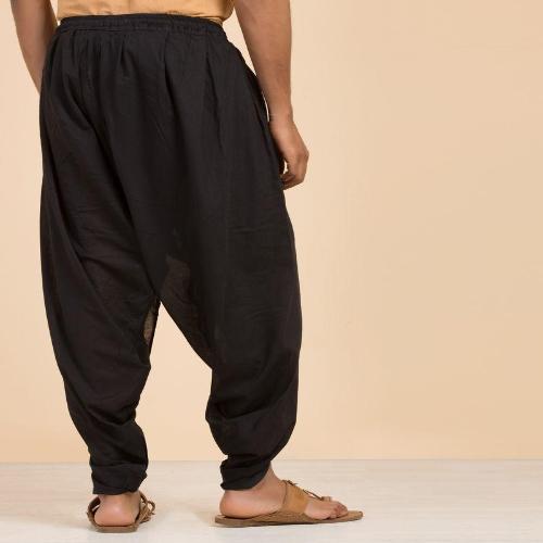 Dhoti Pants Black pure organic traditional yoga pants