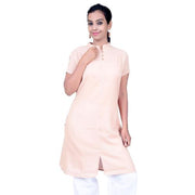Ladies AUM Kurta Light Beige -Cotton