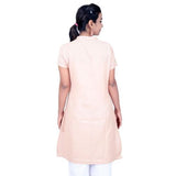 Ladies AUM Kurta Light Beige -Cotton