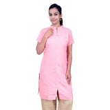 Ladies AUM Kurta in Pink Cotton