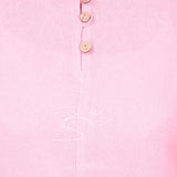 Ladies AUM Kurta in Pink Cotton