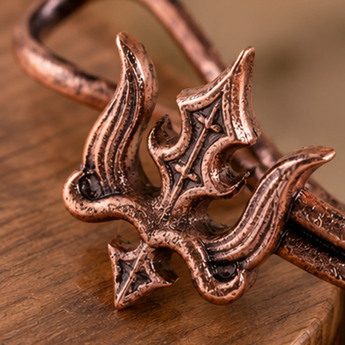 Unisex Trishul Ear Cuff - Copper