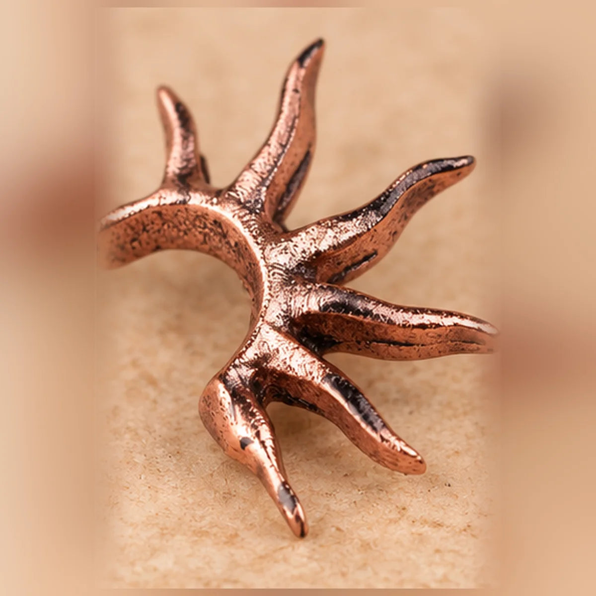 Surya Chandra Copper Earring