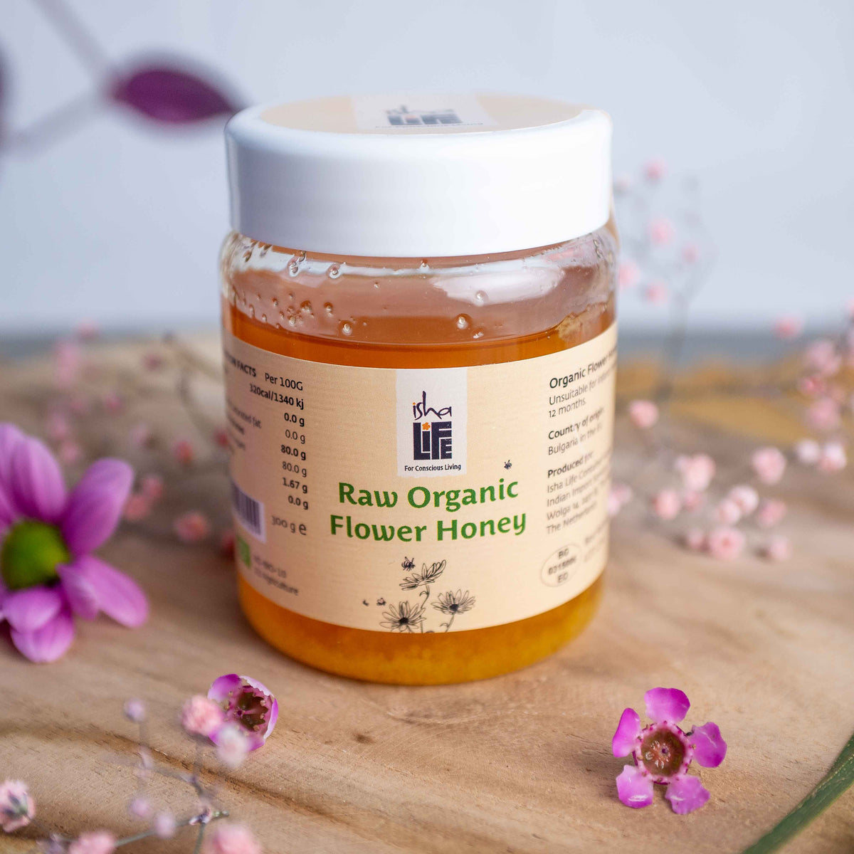 Isha Raw Organic Wildflower Honey