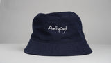 100 % Cotton Adiyogi Bucket Hat - Navy Blue