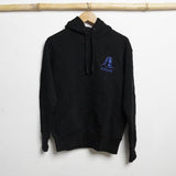 100 % Cotton Knitted Adiyogi Hoodie - Black