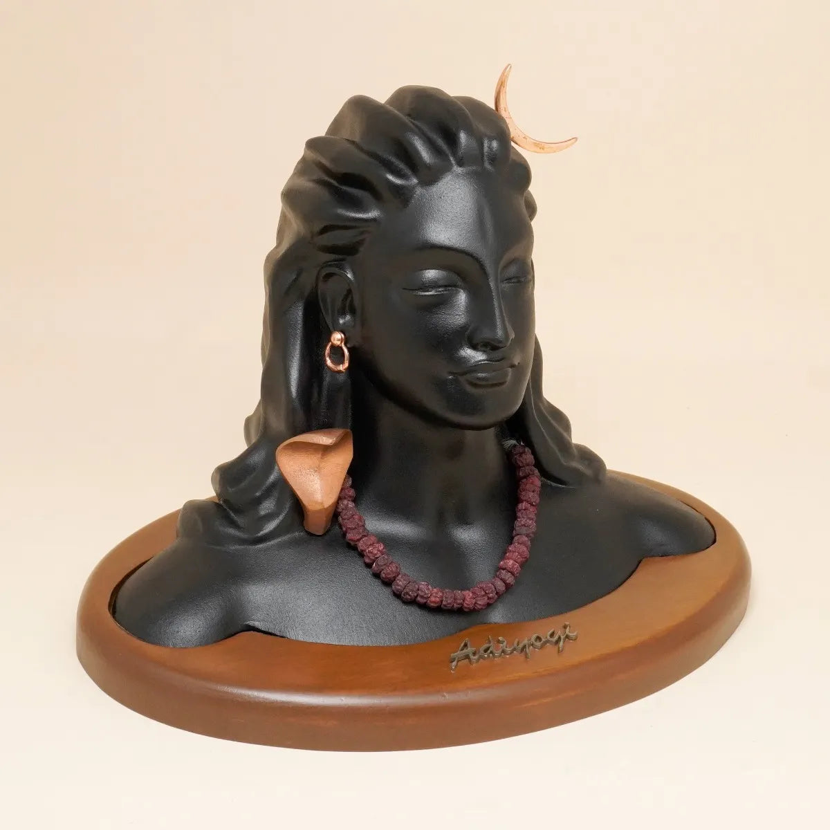 Adiyogi Statue with consecrated linga, 6 inch in height