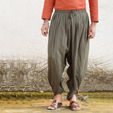 Dhoti Pant Cotton Olive