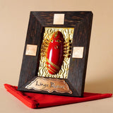 Brass linga Bhairavi panel Red (KumKum)