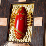 Brass linga Bhairavi panel Red (KumKum)