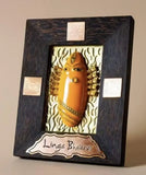 Brass linga Bhairavi panel Yellow (Turmeric)
