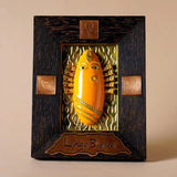 Brass linga Bhairavi panel Yellow (Turmeric)