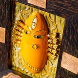 Brass linga Bhairavi panel Yellow (Turmeric)