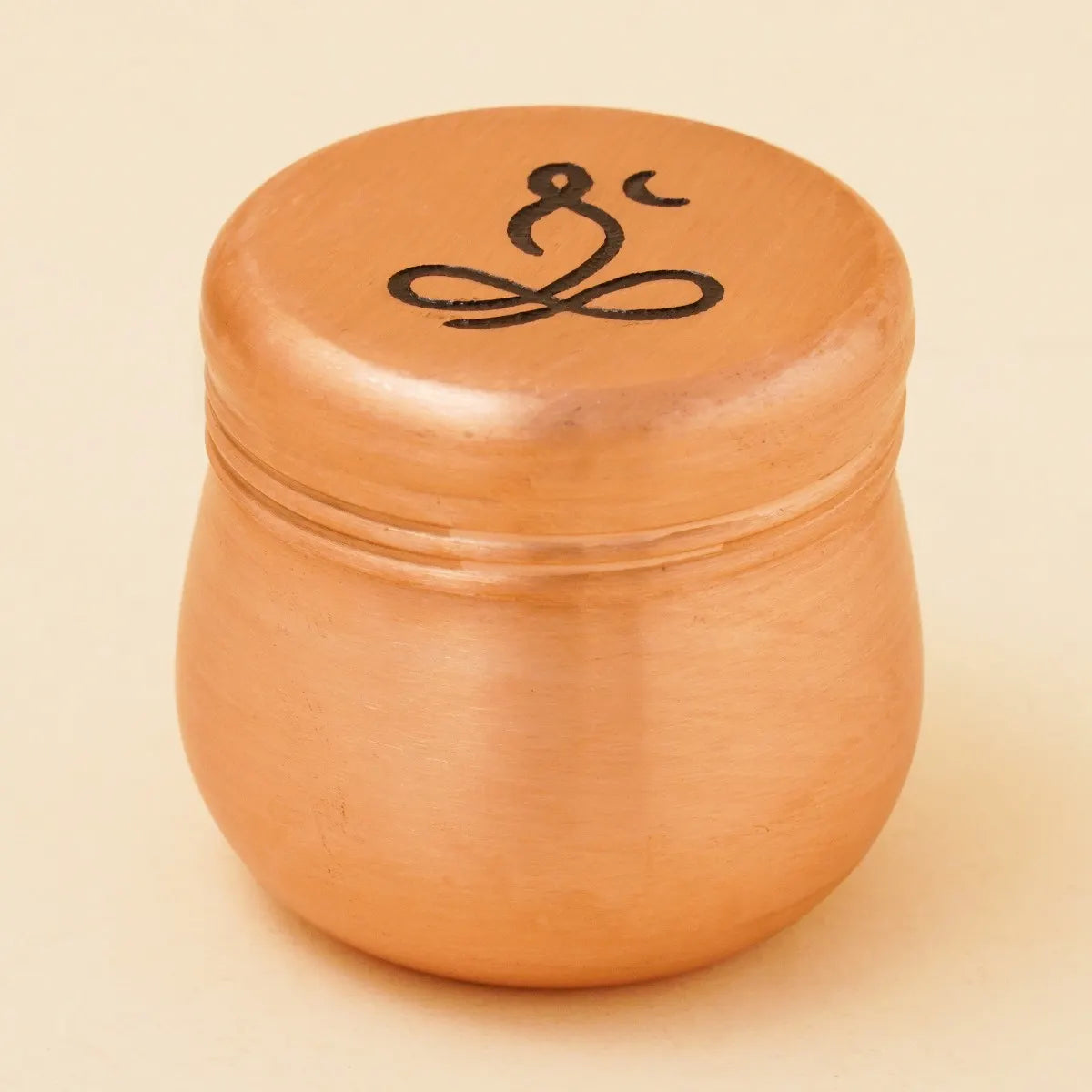 Copper Vibhuti Storage Pot (Large) - Sadhaka