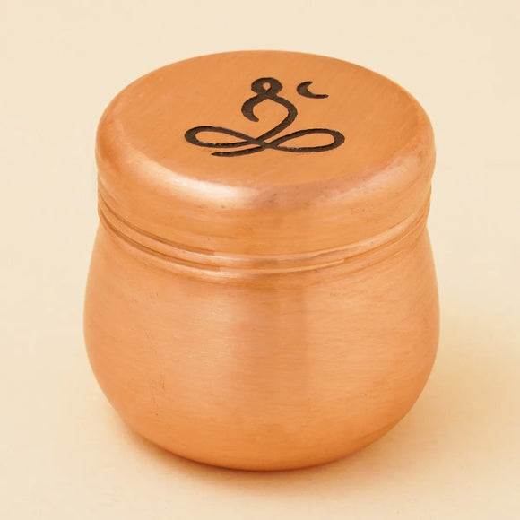 Copper Vibhuti Box (Large) - Sadhaka