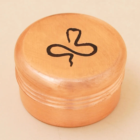 Copper Vibhuti Box (Small) - Naga