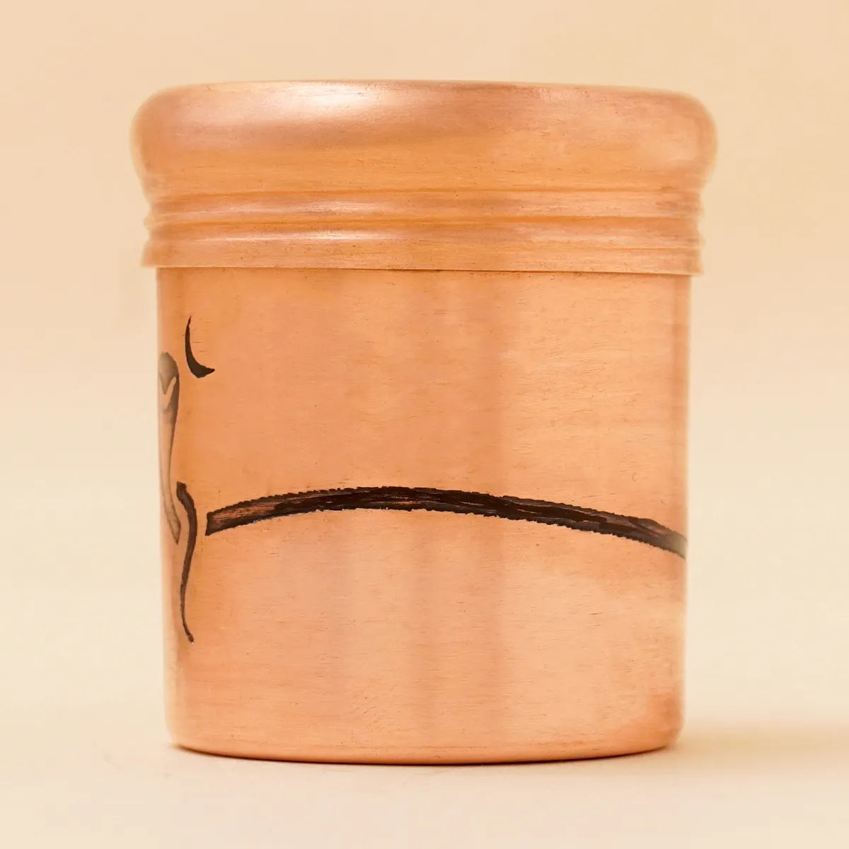 Copper Vibhuti Storage Pot (Tall) - Naga