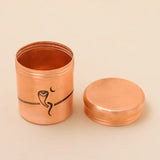 Copper Vibhuti Box (Tall) - Naga