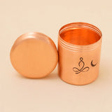 Copper Vibhuti Box (Tall) - Sadhaka