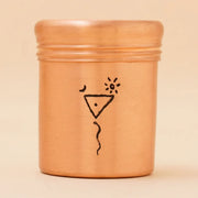 Copper Vibhuti Storage Pot (Tall) - Trigun