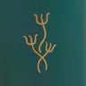 Copper Water Bottle - Green 350 ml