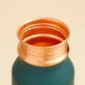 Copper Water Bottle - Green 350 ml