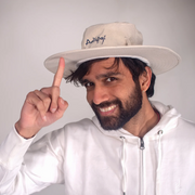 100 % Cotton Adiyogi Sun Hat - Beige