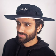 100 % Cotton Adiyogi Sun Hat - Navy Blue