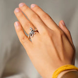 Energised Silver Snake Ring