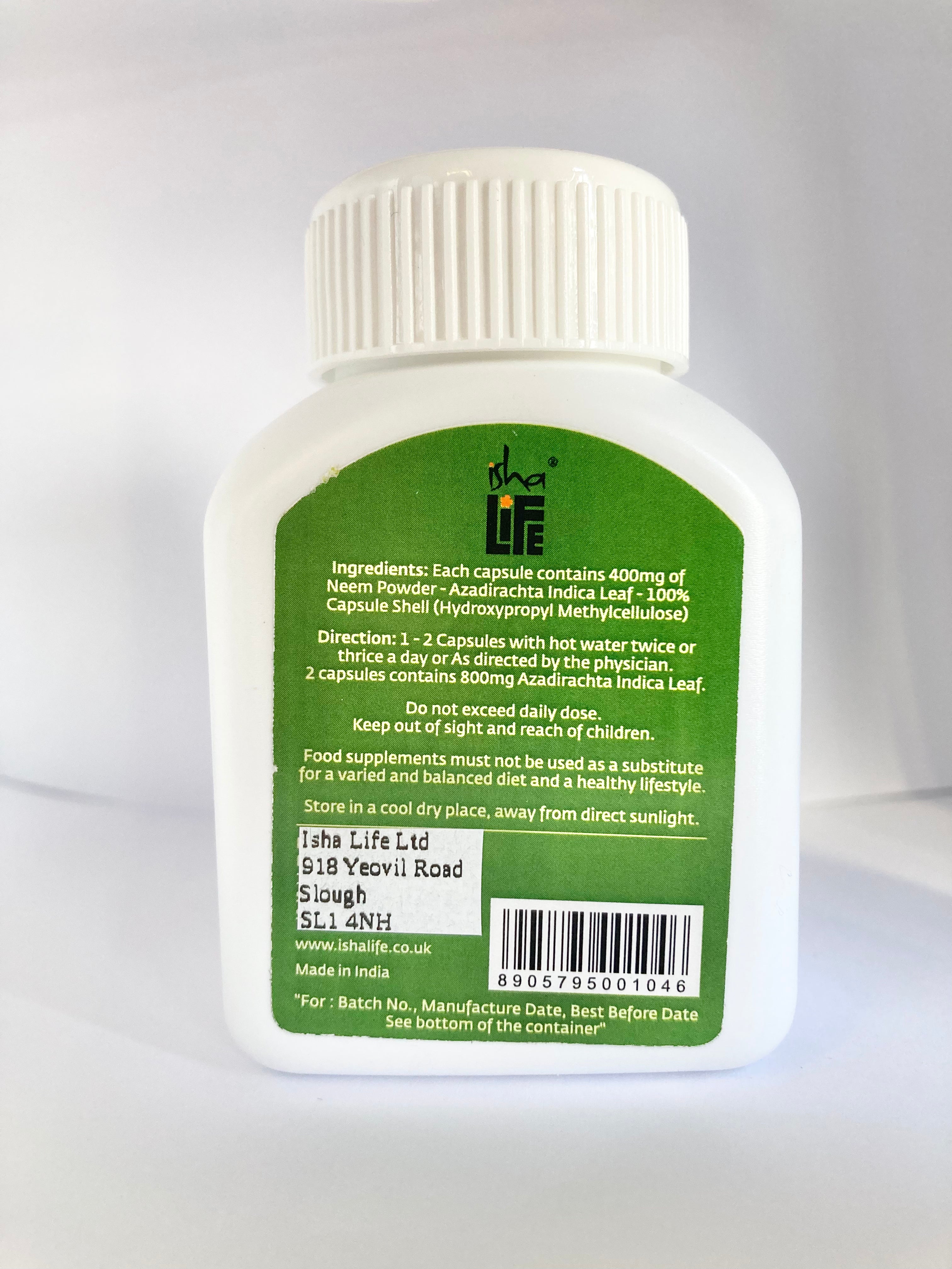 Neem Powder in Vegetarian Capsules