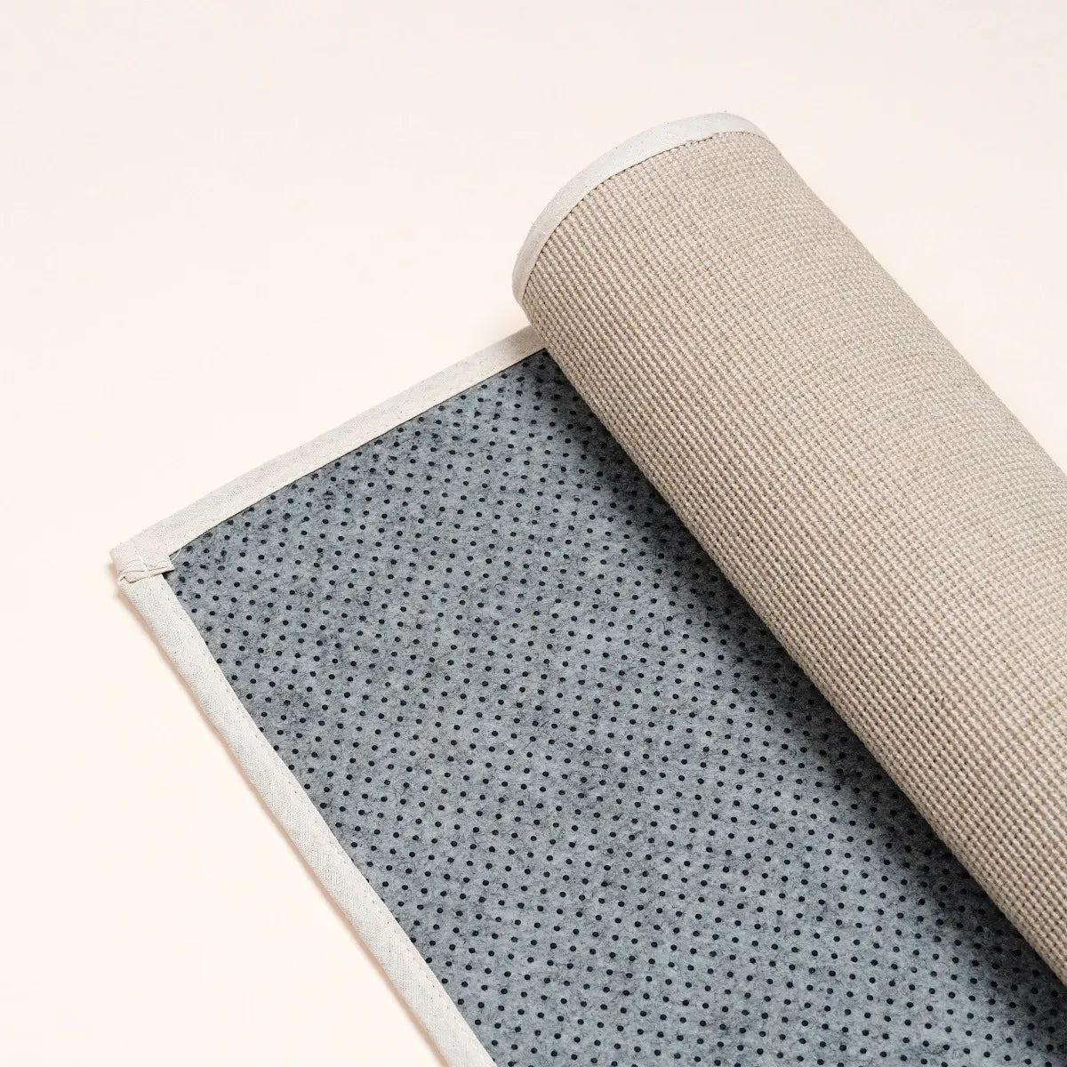 Handwoven Bamboo-Linen Yoga Mat With Anti Slip Backing