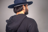 100 % Cotton Adiyogi Sun Hat - Navy Blue