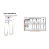 Ladies Draw String Sadhana Pants White Cotton