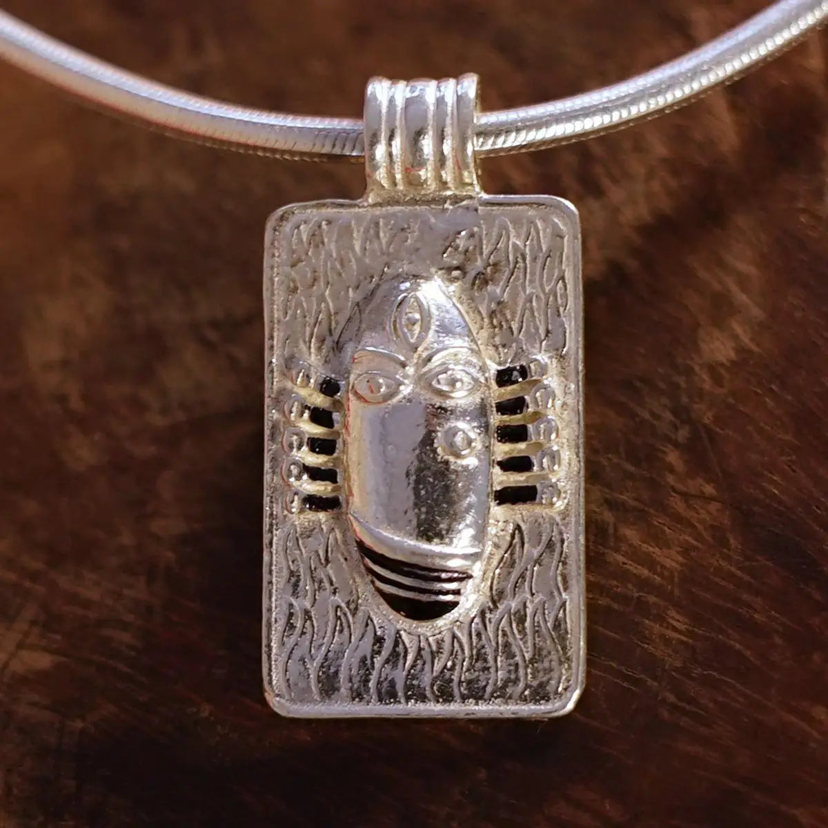Linga Bhairavi Silver Pendant Medium