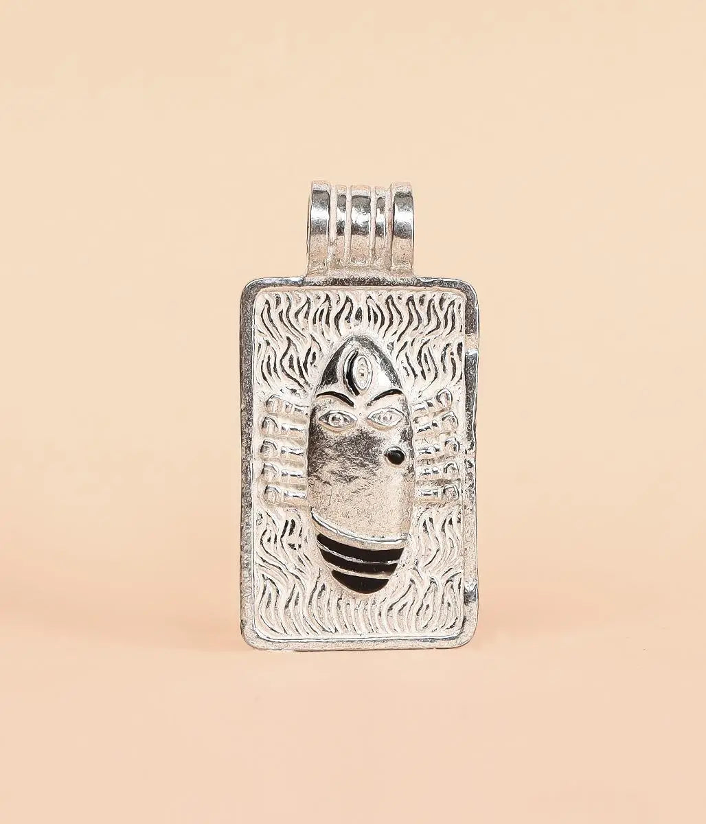Linga Bhairavi Silver Pendant Medium