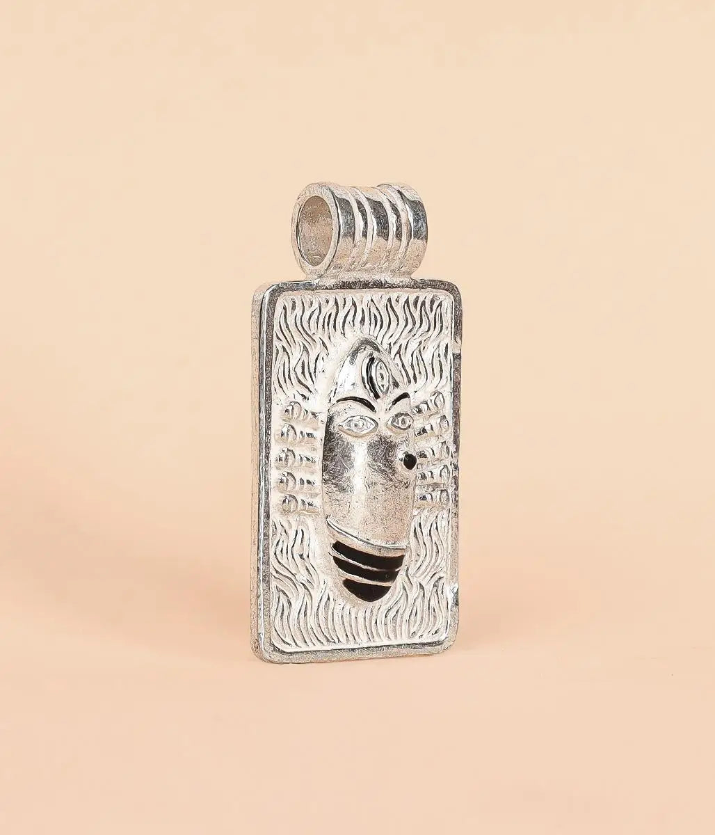 Linga Bhairavi Silver Pendant Medium