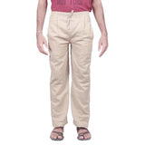 Mens Cotton Draw String Pants Beige