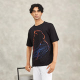 Miracle of Mind Black Cotton T-Shirt - Sadhguru