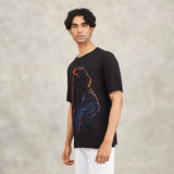 Miracle of Mind Black Cotton T-Shirt - Sadhguru