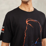 Miracle of Mind Black Cotton T-Shirt - Sadhguru