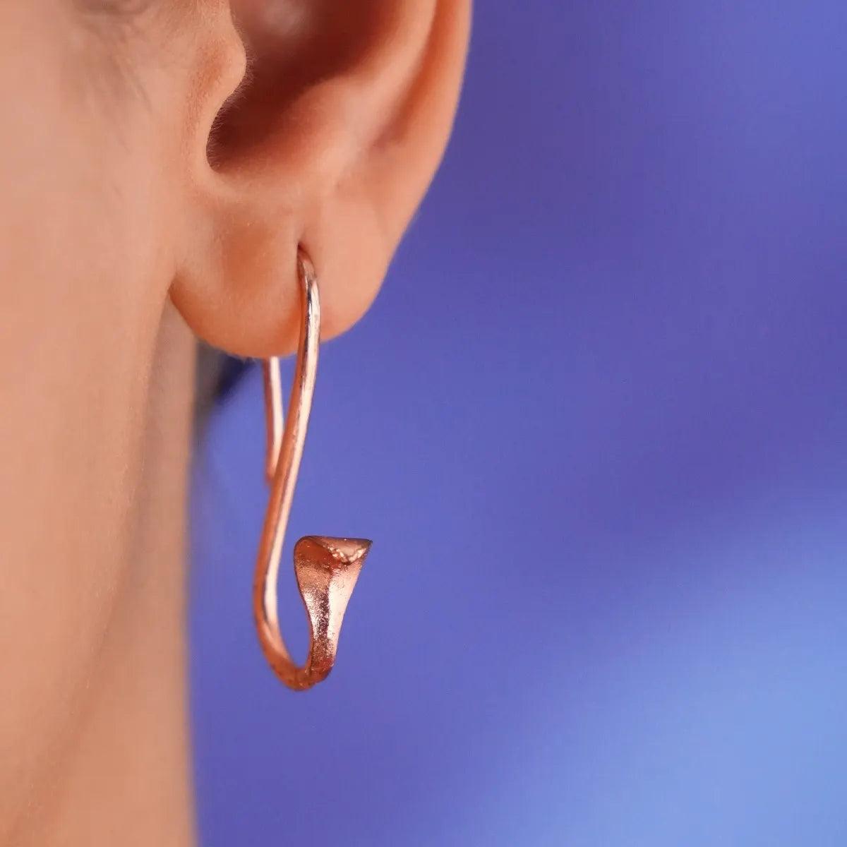 Sacred Sarpa Drop Earrings - Copper