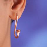 Sacred Sarpa Drop Earrings - Copper
