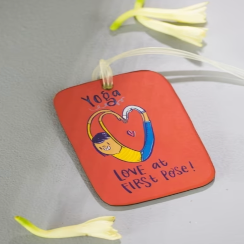 Luggage Tag - Yoga Love at First Pose