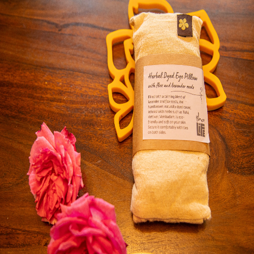 Undyed Eye Pillow With Flax And Lavender Seeds – Natural