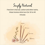 Handmade Natural Earth Incense, 10 Sticks