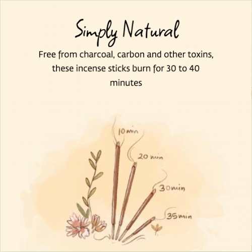 Handmade Natural Water Incense, 10 Sticks