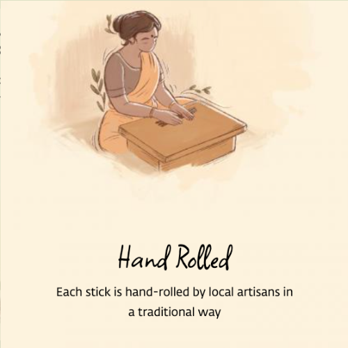 Handmade Natural Earth Incense, 10 Sticks